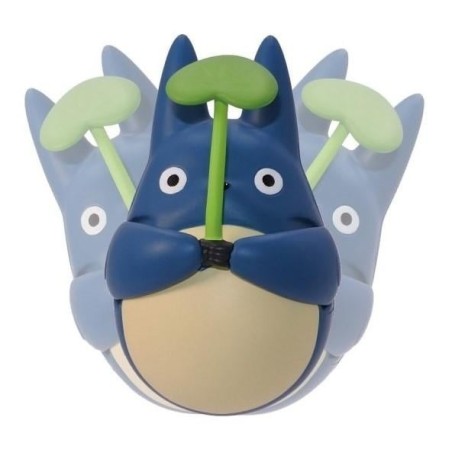 MON VOISIN TOTORO - Totoro Bleu avec feuille - Figurine Culbuto 5.8cm 