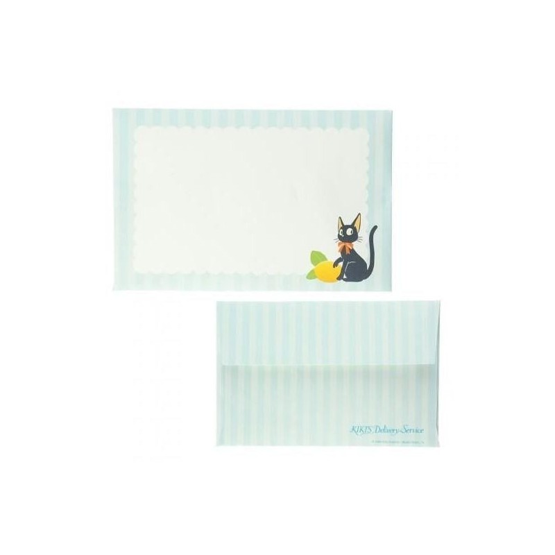 KIKI LA PETITE SORCIERE - Jiji avec Citron - Eventail & Enveloppe 