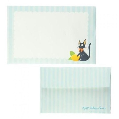 KIKI LA PETITE SORCIERE - Jiji avec Citron - Eventail & Enveloppe 