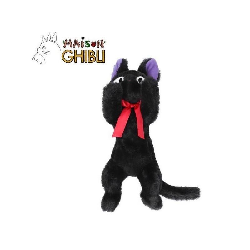 KIKI LA PETITE SORCIERE - Jiji Allongé - Peluche Nakayoshi 20x10x46cm 