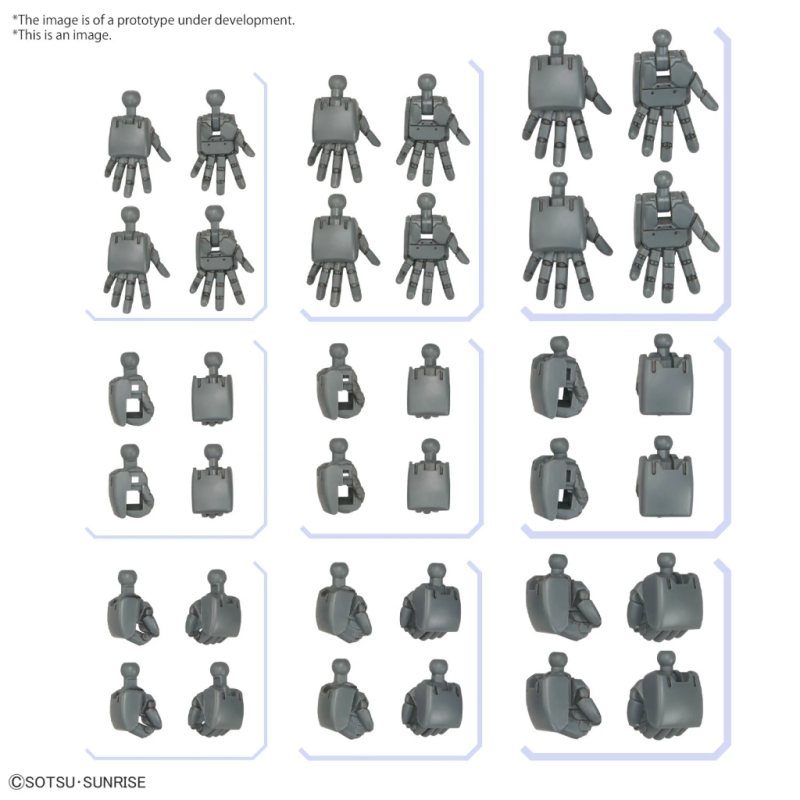GUNDAM - Option Parts Set Gunpla 4 (Build Hands Round) - Model Kit 