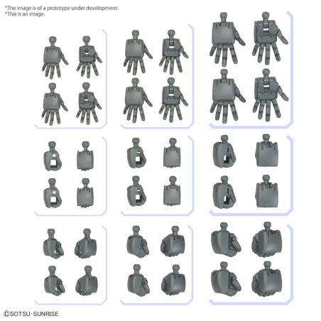 GUNDAM - Option Parts Set Gunpla 4 (Build Hands Round) - Model Kit 