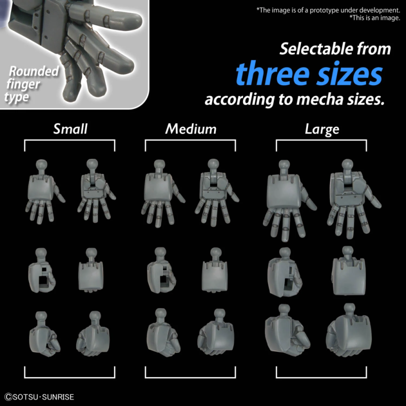 GUNDAM - Option Parts Set Gunpla 4 (Build Hands Round) - Model Kit 