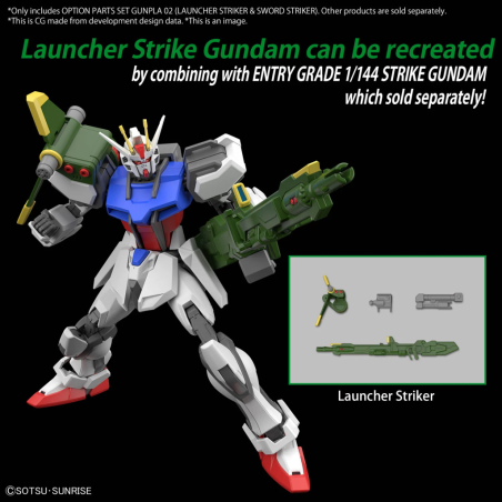 GUNDAM - Option Parts Set Gunpla 2 (Launcher/Sword Striker) -Model Kit 