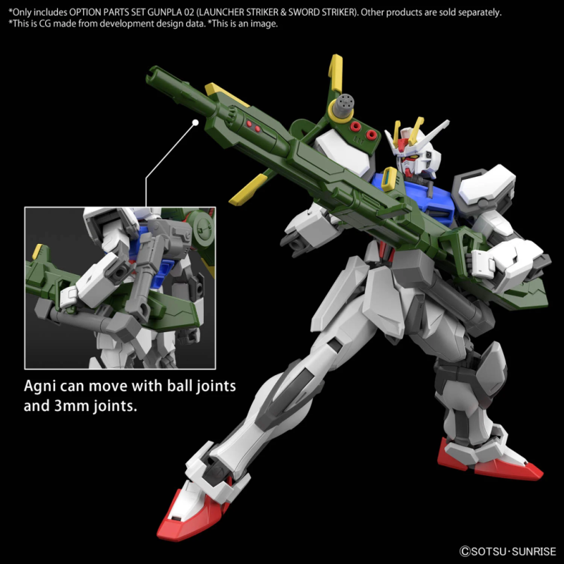 GUNDAM - Option Parts Set Gunpla 2 (Launcher/Sword Striker) -Model Kit 