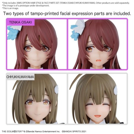 THE IDOLMASTER - 30MS Option hair style & Face Parts Set - Model Kit 