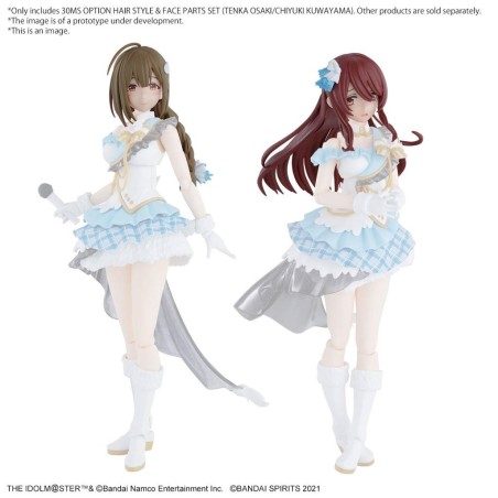 THE IDOLMASTER - 30MS Option hair style & Face Parts Set - Model Kit 