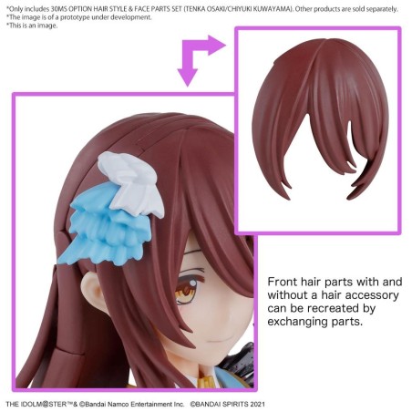THE IDOLMASTER - 30MS Option hair style & Face Parts Set - Model Kit 
