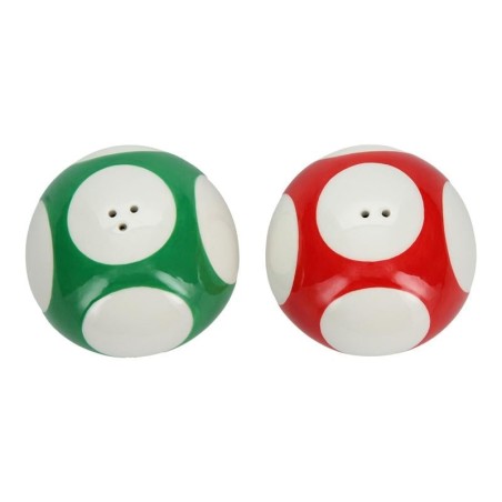 SUPER MARIO - Champignons - Set Salière et Poivrière 