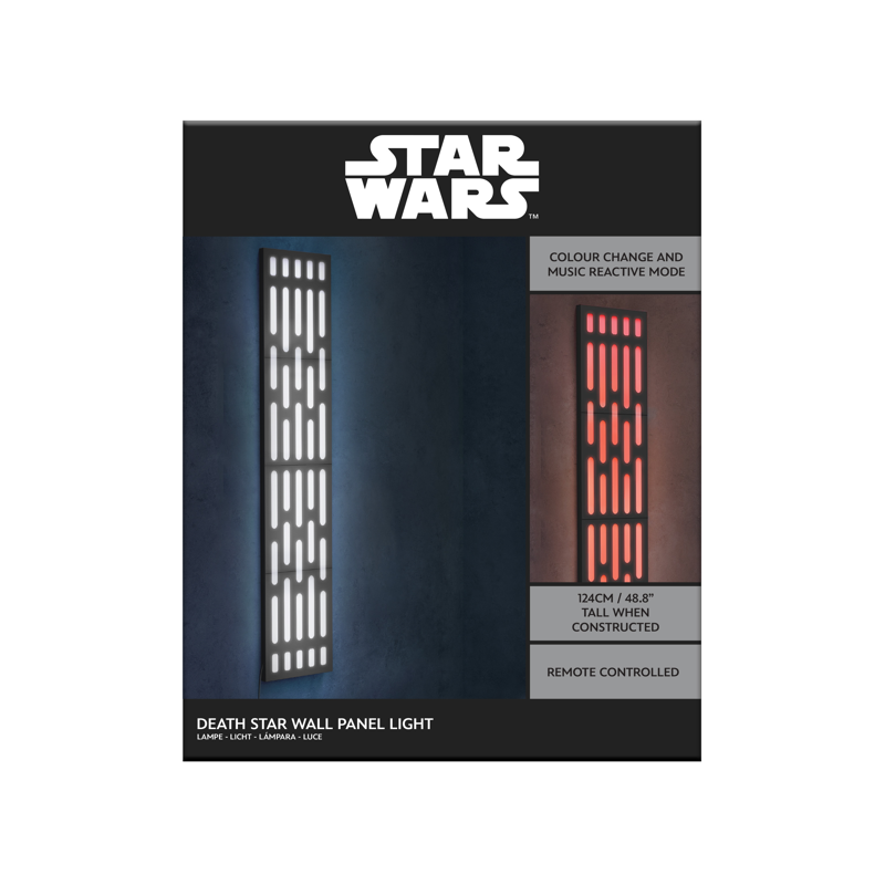 STAR WARS - Panneau Etoile de la Mort - Lampe Murale 124cm 