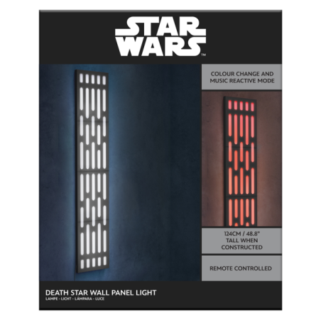 STAR WARS - Panneau Etoile de la Mort - Lampe Murale 124cm 