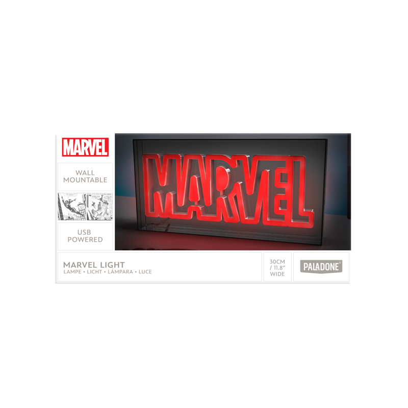 MARVEL - Logo - Lampe Led Neon 15.5x30.5cm 