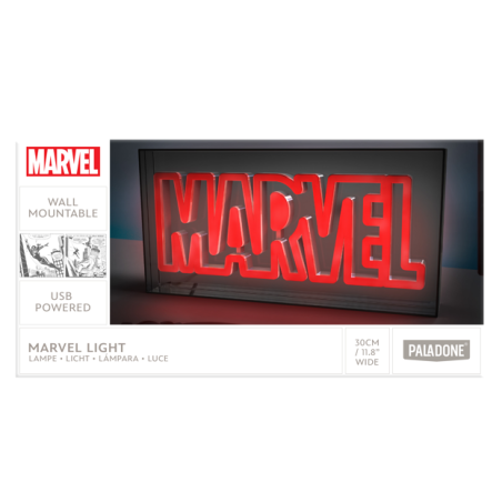 MARVEL - Logo - Lampe Led Neon 15.5x30.5cm 
