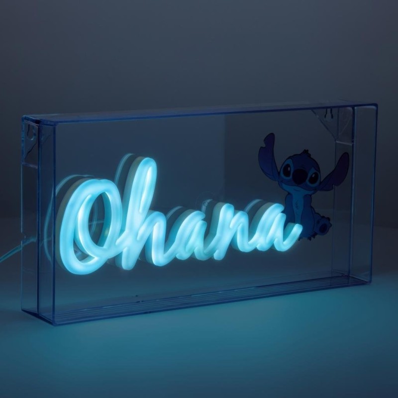 STITCH - Ohana - Lampe Led Neon 15.5x30.5cm 
