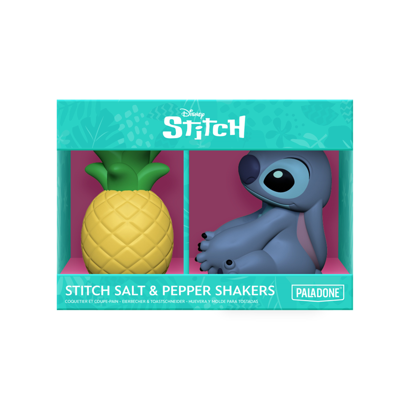 STITCH - Stitch et Ananas - Set Salière et Poivrière 