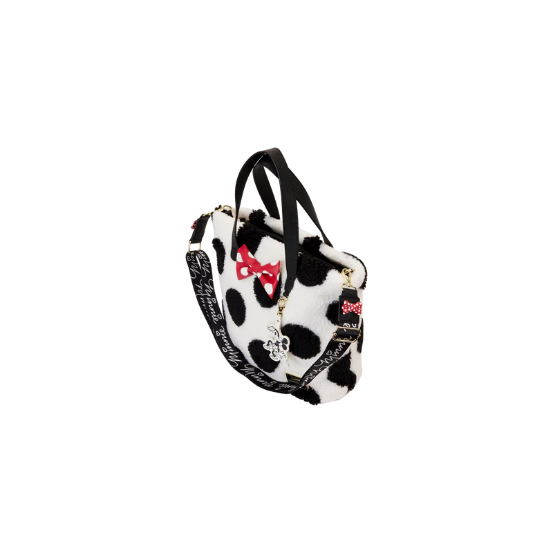 DISNEY - Minnie Rock The Dots Sherpa - Tote Bag Loungefly 