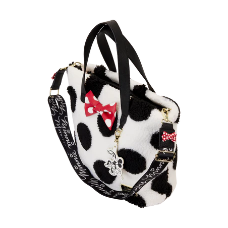 DISNEY - Minnie Rock The Dots Sherpa - Tote Bag Loungefly 