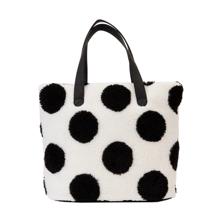 DISNEY - Minnie Rock The Dots Sherpa - Tote Bag Loungefly 
