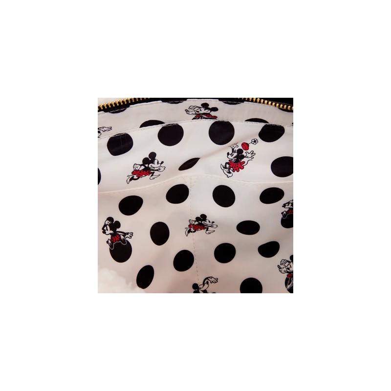 DISNEY - Minnie Rock The Dots Sherpa - Tote Bag Loungefly 
