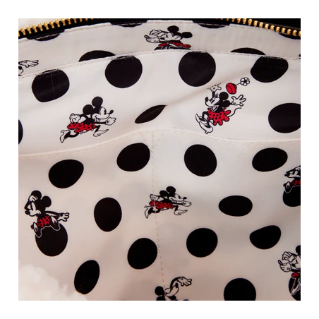DISNEY - Minnie Rock The Dots Sherpa - Tote Bag Loungefly 
