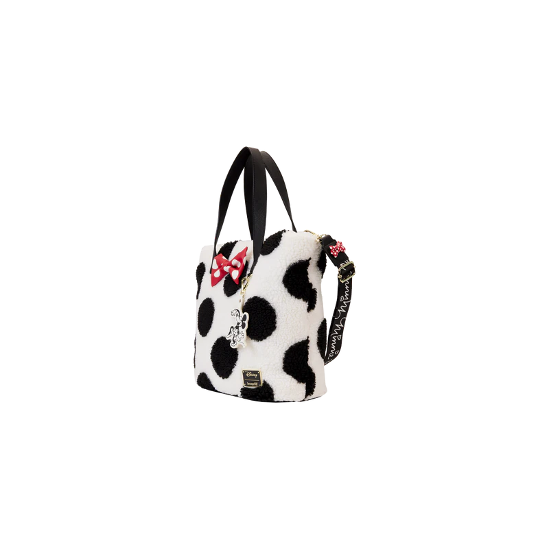 DISNEY - Minnie Rock The Dots Sherpa - Tote Bag Loungefly 