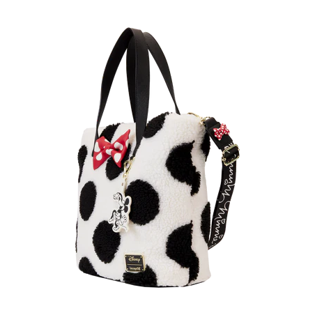 DISNEY - Minnie Rock The Dots Sherpa - Tote Bag Loungefly 