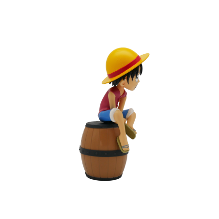 ONE PIECE - Luffy sur Tonneau - Figurine Lumineuse - 27 cm 