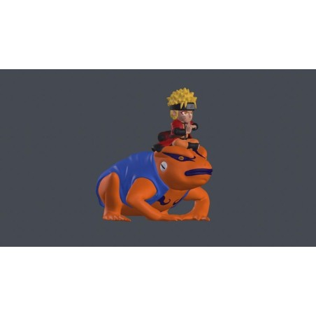 NARUTO & GAMAKISHI - Figurine Lumineuse - 20 cm 
