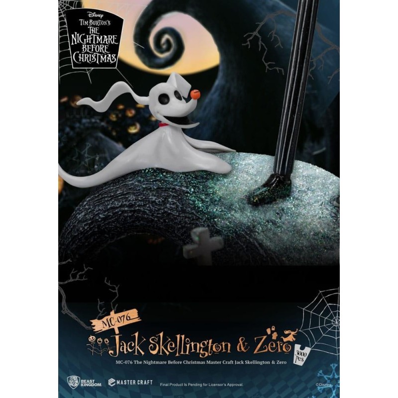 NBX - Jack Skellington & Zero - Statuette Master Craft 39cm 