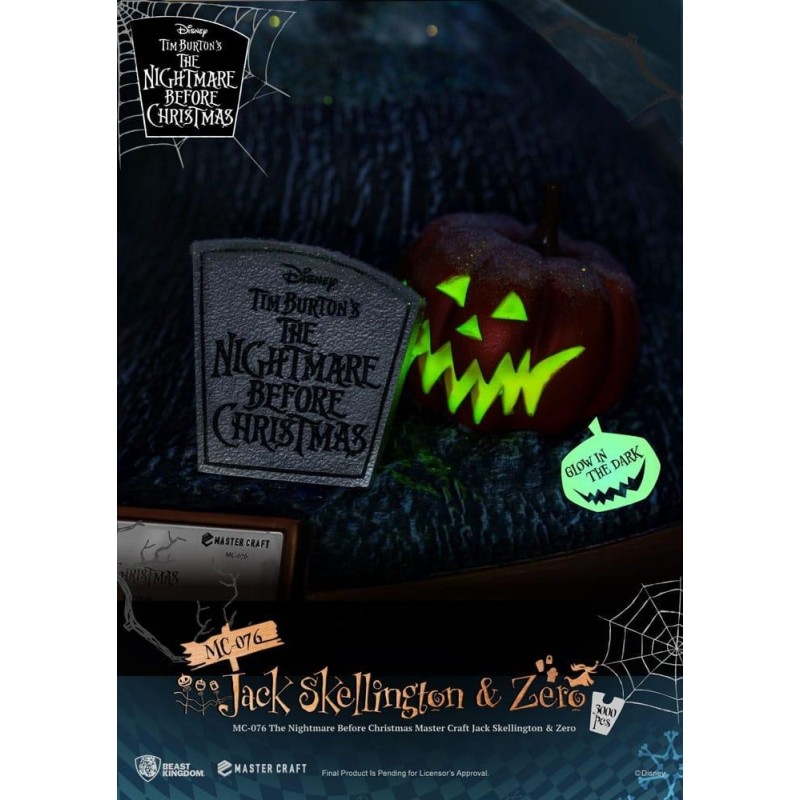 NBX - Jack Skellington & Zero - Statuette Master Craft 39cm 