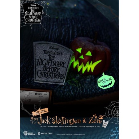 NBX - Jack Skellington & Zero - Statuette Master Craft 39cm 