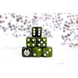 Wadrhun Faction Dice on Green swirl Dice 2