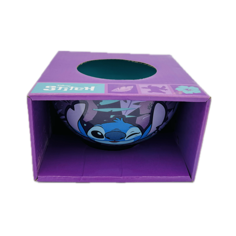 STITCH - Purple Flower - Bol Céramique en Gift Box - 600ml 