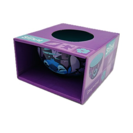 STITCH - Purple Flower - Bol Céramique en Gift Box - 600ml 