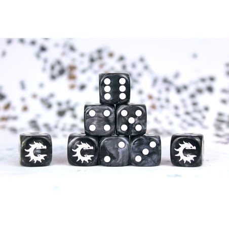 Conquest Logo on Black Dice
