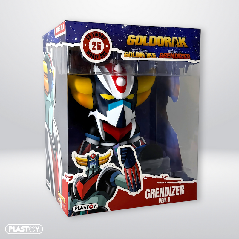 GOLDORAK - Chibi Goldorak "Assis" - Tirelire PVC 15cm 