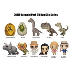 JURASSIC PARK - Series 1 - 3D Foam Bag Clip (Display 24 Pcs)  2
