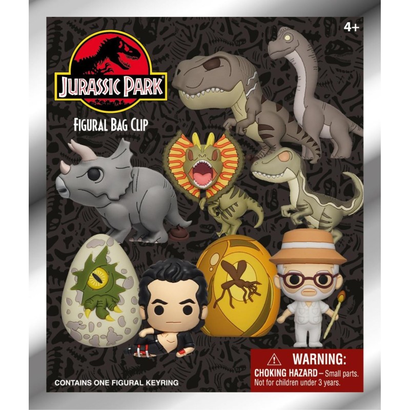 JURASSIC PARK - Series 1 - 3D Foam Bag Clip (Display 24 Pcs) 