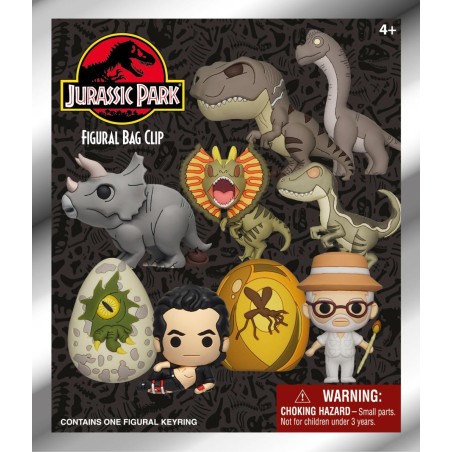 JURASSIC PARK - Series 1 - 3D Foam Bag Clip (Display 24 Pcs) 