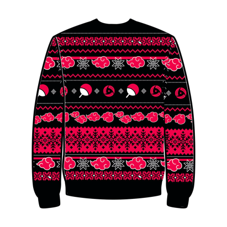 NARUTO SHIPPUDEN - Akatsuki - Pull de Noël Homme (S) 