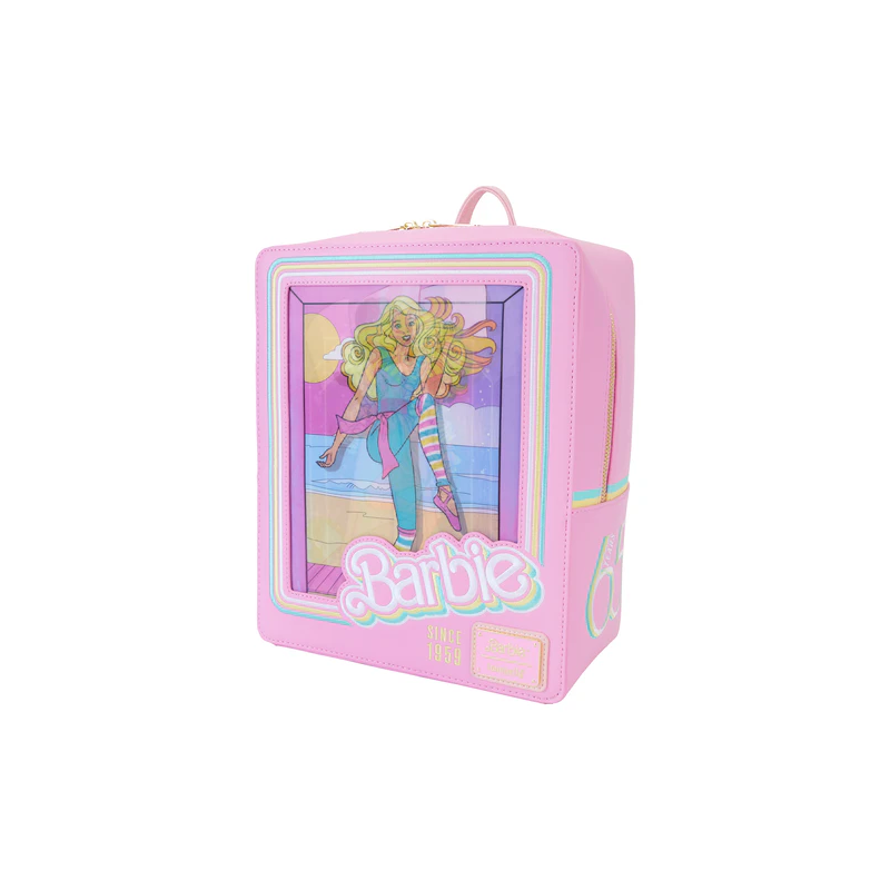 BARBIE - Boite à Poupée - Triple Lenticulaire Mini Sac à Dos LoungeFly 