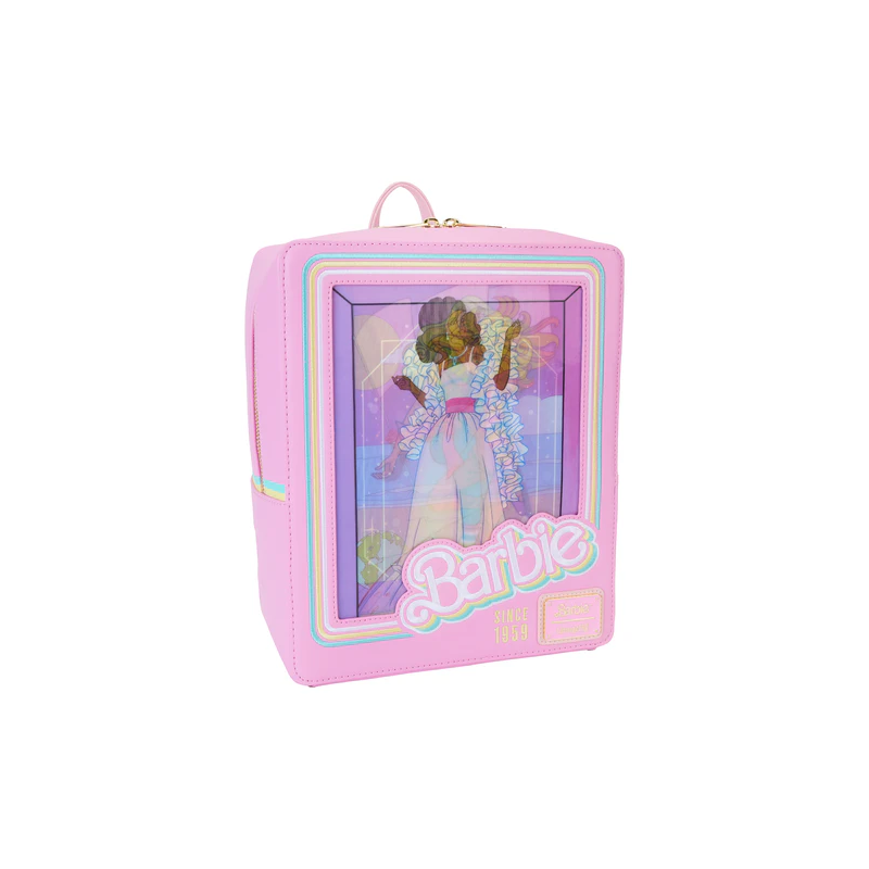 BARBIE - Boite à Poupée - Triple Lenticulaire Mini Sac à Dos LoungeFly 
