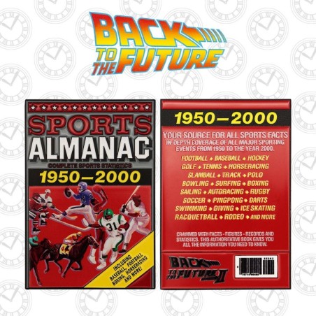 RETOUR VERS LE FUTUR - Almanac Sport - Lingot Edition Limitée 