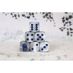 City States Faction Dice on Gray swirl Dice 2