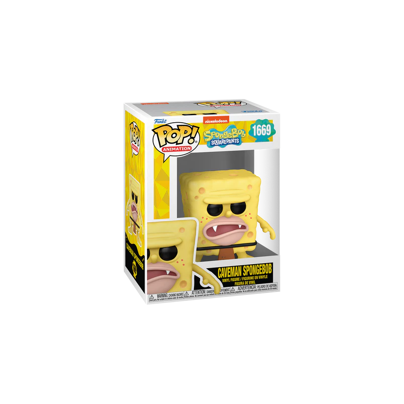 BOB L'EPONGE - POP Animation N°1669 -Bob l'Eponge "Homme des Cavernes" 