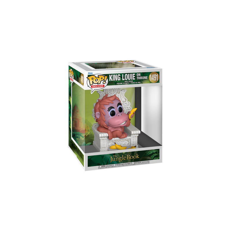 LIVRE DE LA JUNGLE - POP Deluxe N° 1491 - Roi louie sur Throne 