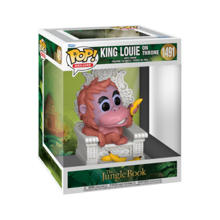 LIVRE DE LA JUNGLE - POP Deluxe N° 1491 - Roi louie sur Throne 