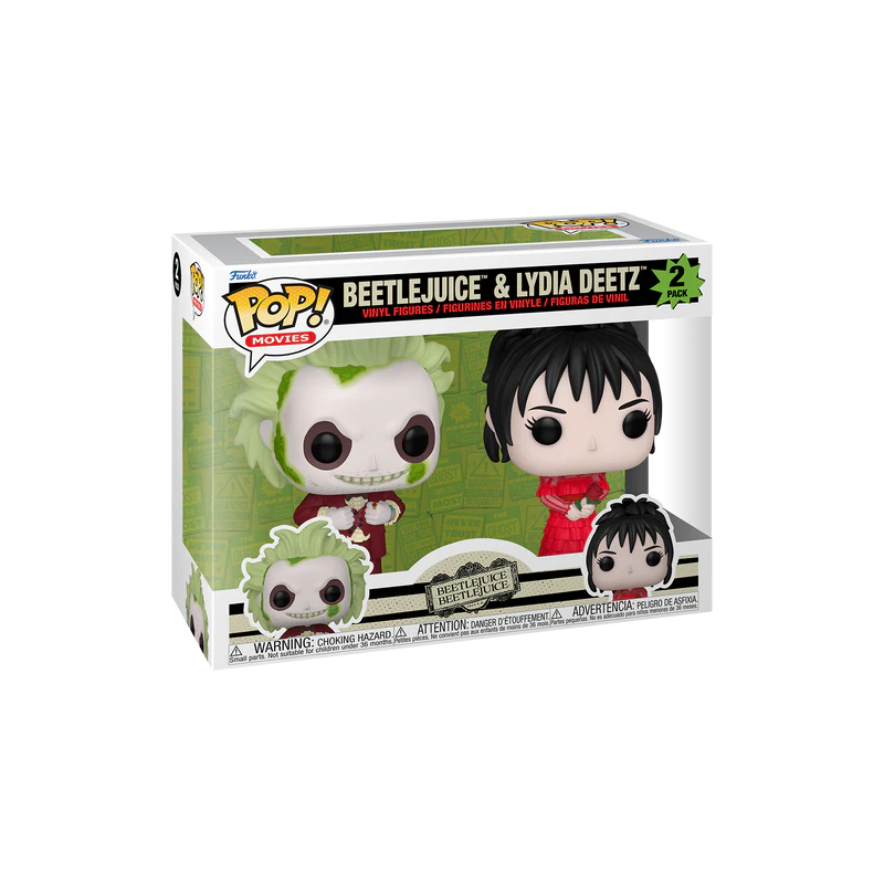 BEETLEJUICE 2 - POP Movies - 2 Pack Beetlejuice & Lydia Deetz 