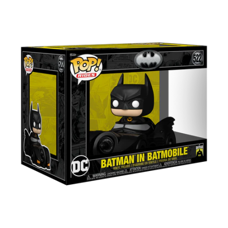 BATMAN 85TH - POP Ride DLX N° 522 - Batman avec Batmobile 