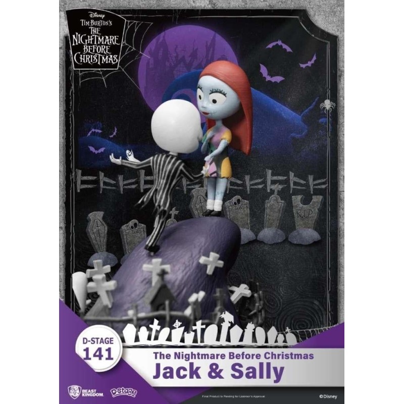 L'ETRANGE NOEL DE MONSIEUR JACK - Jack & Sally - Diorama D-Stage 15cm 
